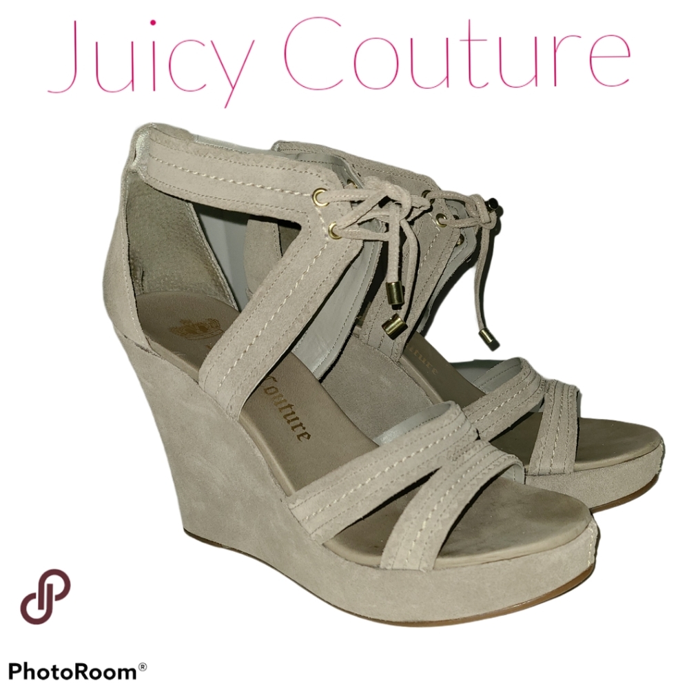 EUC 9.5 Juicy Couture Dennie Wedge